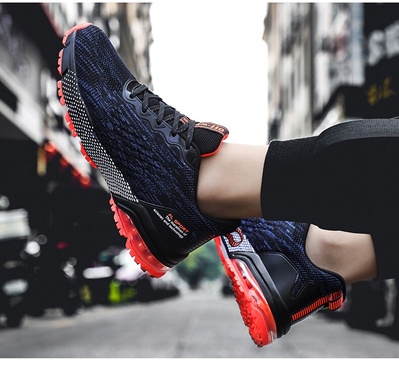 Gratis Flexibele Ademende Loopschoenen Voor Mannen Air Outdoor Sneakers Kussen Sport Joggen Wandelen Stabiliteit Laag Rubber