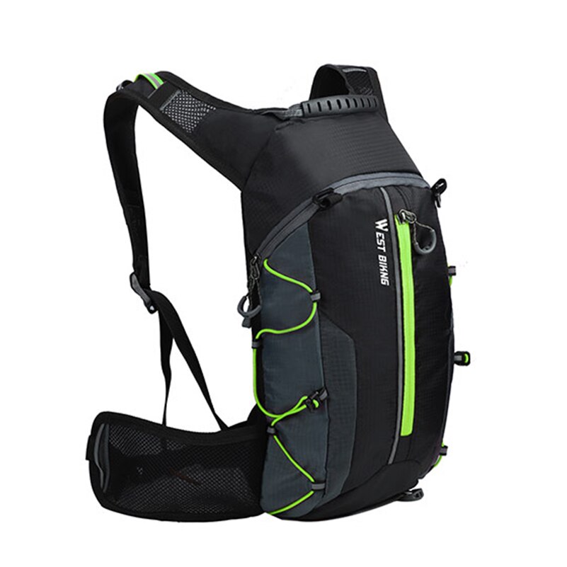 Fietsen Bag Ultralight Waterdichte Outdoor Sport Rugzak Fiets Wandelen Bergbeklimmen Rugzak 10L Bagage Tassen: Green Backpack