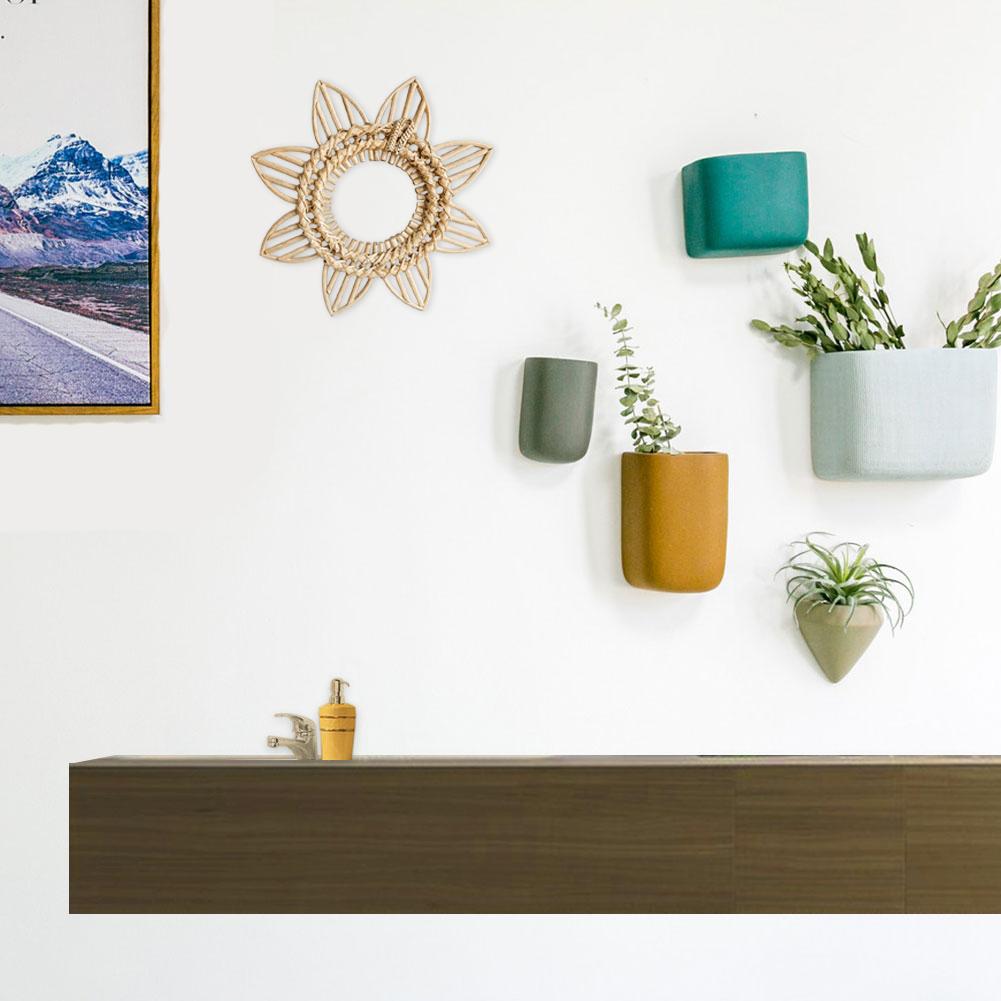 Natural Vine Hand-woven Rattan Crafts Flower Frame Photo Wall Hanging Frame Art DIY Vine Craft Wall Countertops Decor