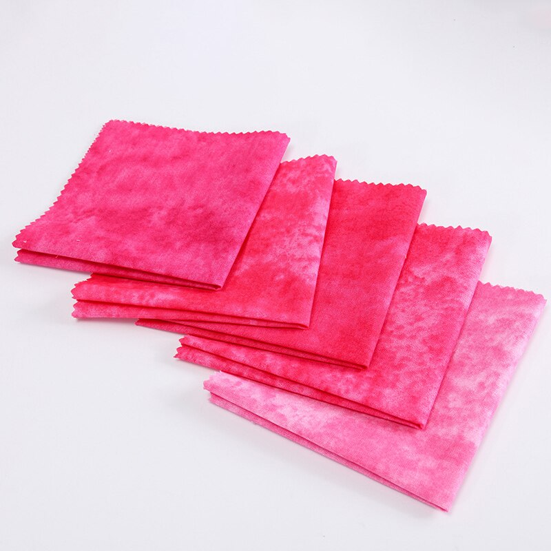 5 stk floral tie-dye patchwork-kombinasjon 20*20cm ren bomullsduk hode diy tie dye print barn regnbuestoff: 03