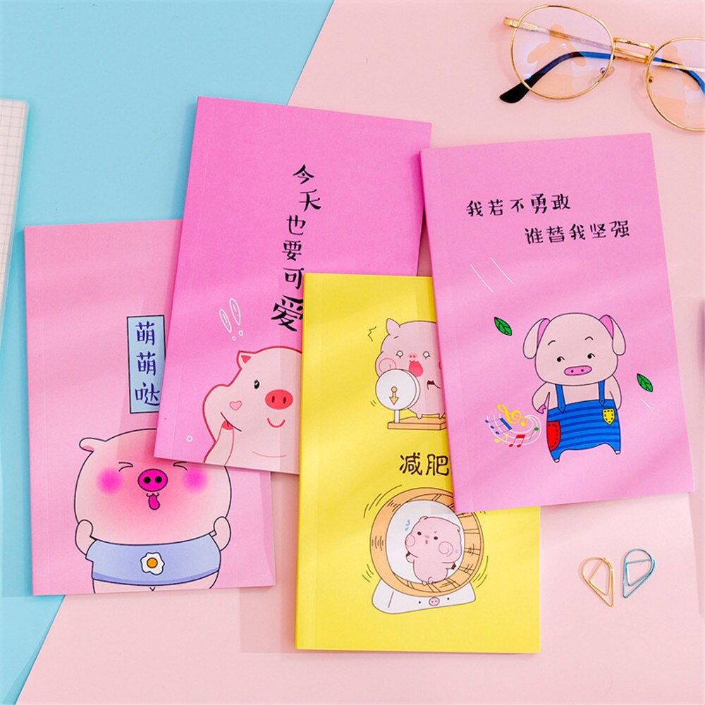 50 sheets Reusable Erasable Notebook Notepad Note Pig cartoon notepad note book as girl save paper School Office Stationery