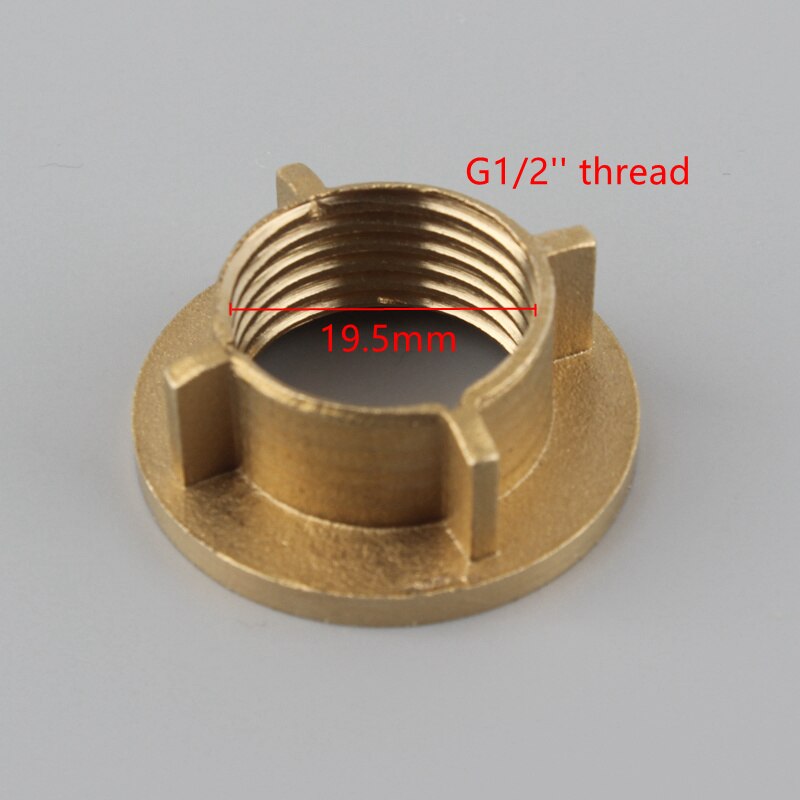 Brass Kitchen Water Tap Adapter G1/2'' Thread Nut Faucet Fixed Connector Basin Inlet Accessories