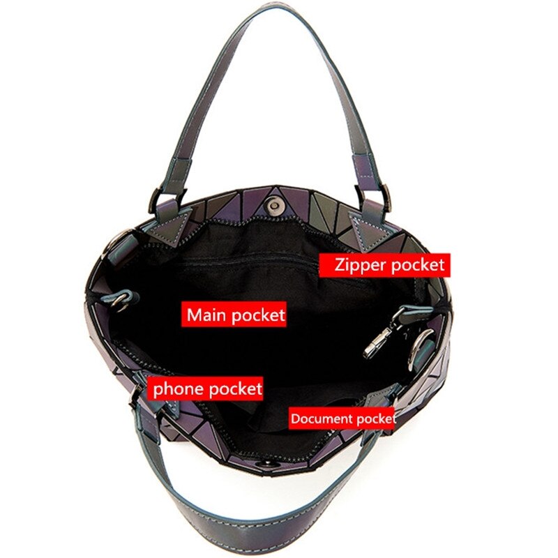 Sacs à Main de luxe lumineux femmes sacs concepteur dames Sac à Main sacs à Main pliants déformation fourre-tout Sac un Sac à bandoulière à Main