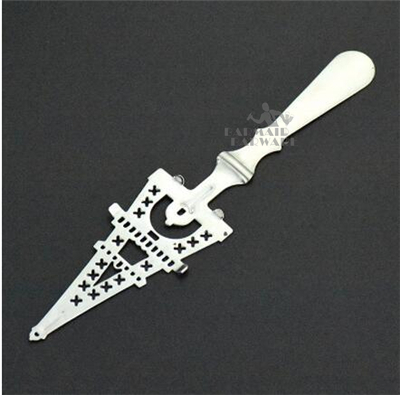 Cuillère à Absinthe cuillère en acier inoxydable 304 | Ustensiles de Bar, cuillère à Cocktail, Absinthe tasse en verre, cuillères à filtre: Silver