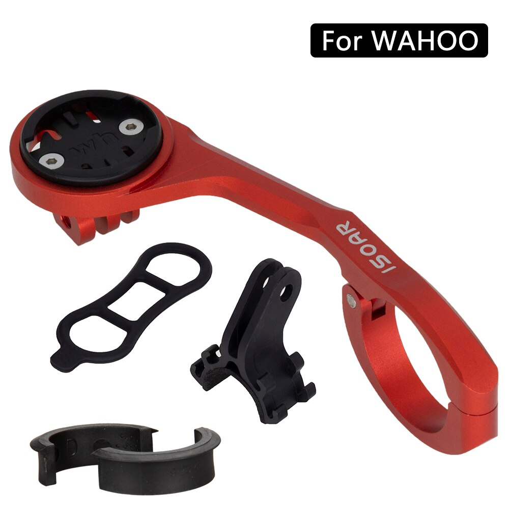 Bcycle Computer Odometer Wireless Support Extended Holder Camara Mount Bracket Handlebar Speedometer For GARMIN WAHOO BRYTON: WAHOO Red II
