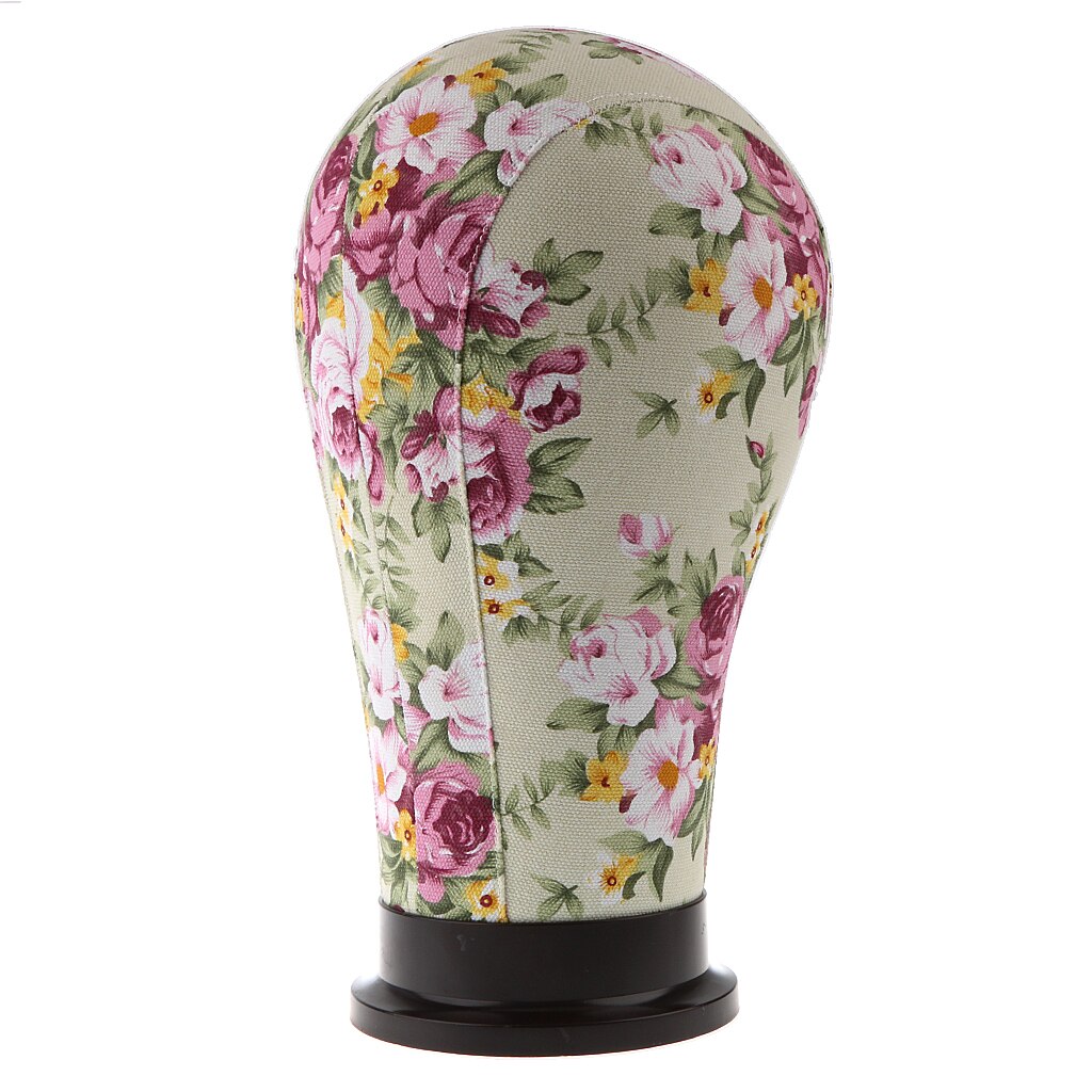 2 Stuks Bloem Mannequin Model Kurk Hoofd Canvas Blok Pruik Maken Display Houder 21 Inch