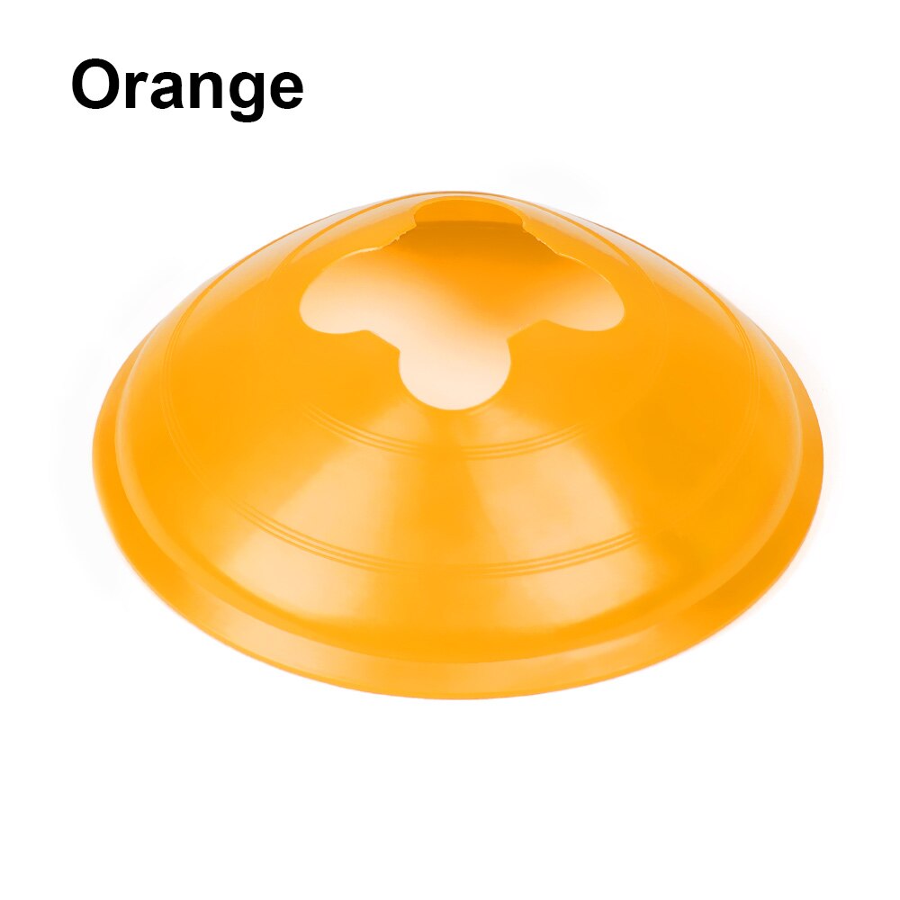 5Pcs Outdoor Sports Football Speed Training Disc Cone Inline Skating Cross Track Marker Soccer Cross Speed Training Marking Cup: Orange1