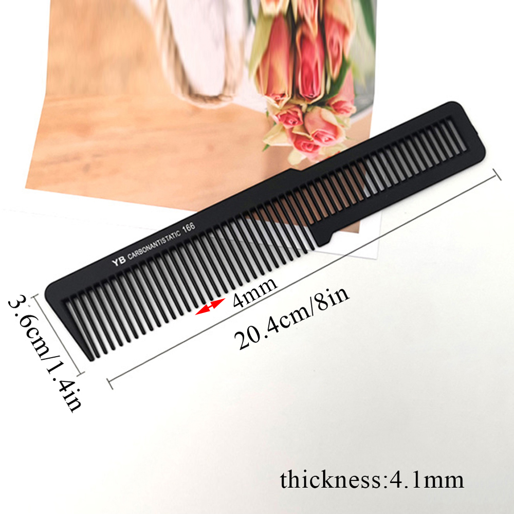 Peines negros de piezas para peluquería, peine de para cortar el pelo, herramientas de peluquería, 1 unidad: Rojo