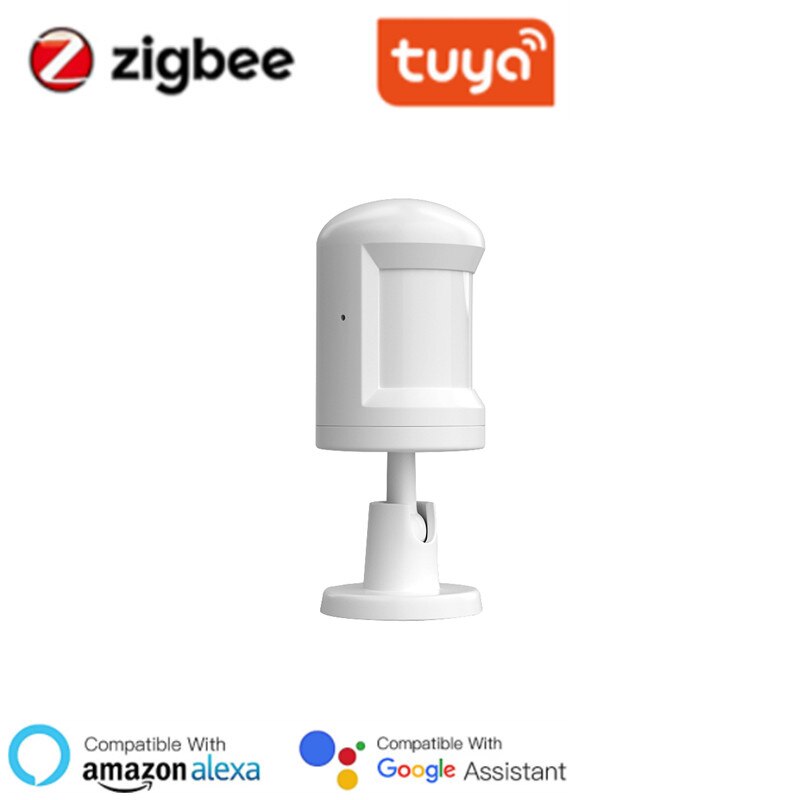 Tuya ZigBee Smart Human Body Sensor Motion Sensor Home Alarm System PIR Detector Mini Wireless Motion Detector With Foot Stand: 1pc
