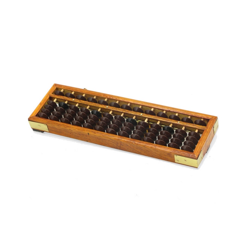 Venda quente quadro de madeira clássico antigo calculadora ábaco soroban plásticos grânulo brinquedo desenvolver inteligência ábaco matemática do miúdo