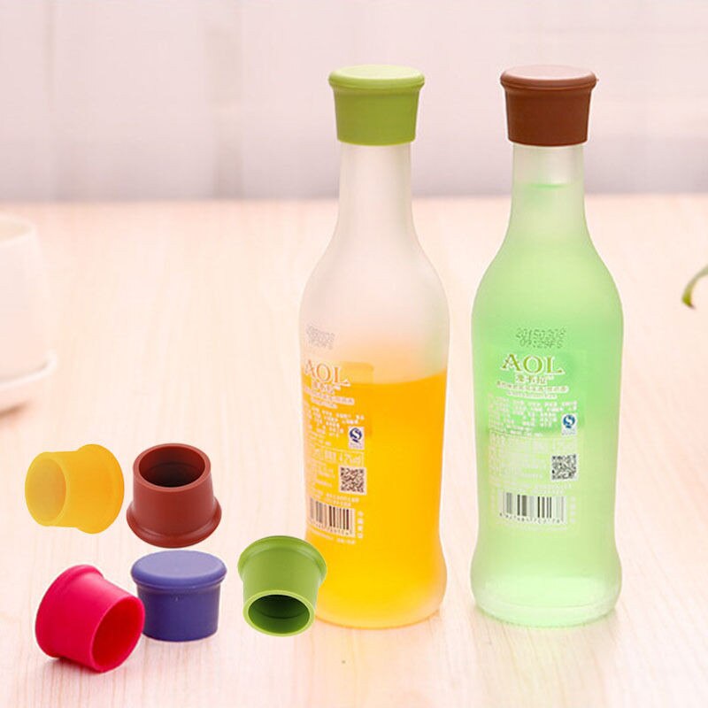 5pc gjenbrukbare silikon vinøl topp flaskekorker propp drink savers sealer best drink savers sealer best #sw