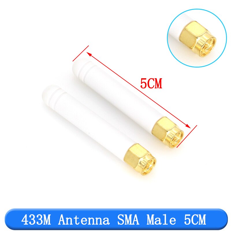 2 st 433 mhz antenn 3 dbi sma hankontakt 433 mhz riktad antenn 433m vattentät antenn för lorawan /javino: 433 mhz antenn g