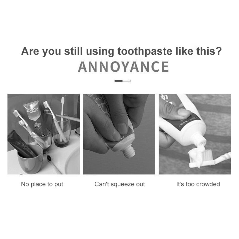 Automatic Toothpaste Squeeze Artifact Double Toothpaste Squeezer Set Household Non-punch Toothbrush Rack