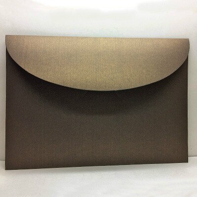 20 stk/parti  a4 westernkonvolutter perlepapir  #9 farvede konvolutter til dokumenter, filer, fotoopbevaring: Bronze 20 stk