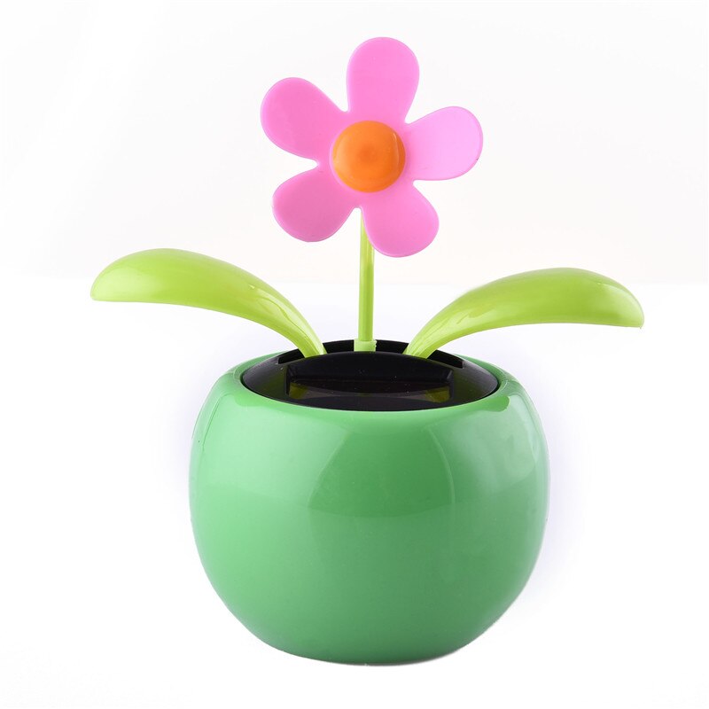 Coche de baile con energía Solar, carro de flores, tablero de instrumentos, adornos, juguete oscilante, , accesorios de decoración, 1 Uds.: K