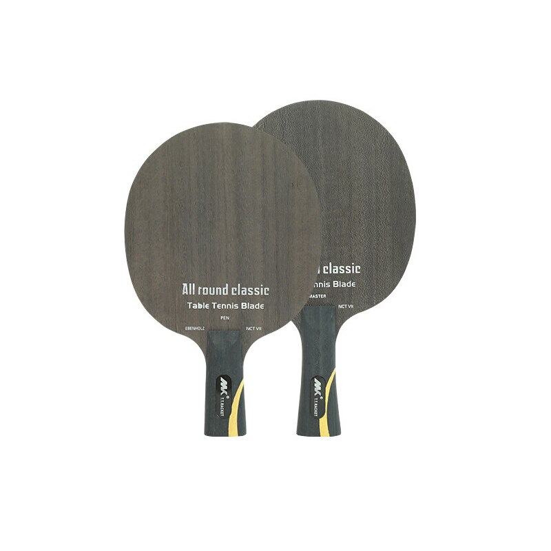 Table Tennis Racket Soleplate Ebony 7 Nano Carbon King Hurricane Super ZLC Carbon Fiber Blue Black Aromatic Carbon ALC -40: KB Short handle