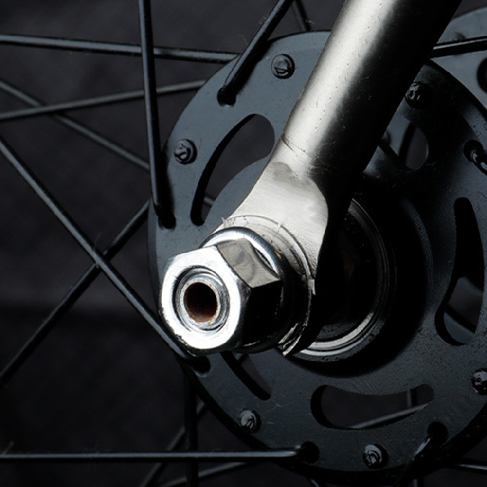 2 uds tuerca de tripulación para bicicletas tornillo de bicicleta M9 M10 3/8 tuerca de tornillo para bicicletas MTB bujes serie motores buje piezas de bicicleta de plata oscura