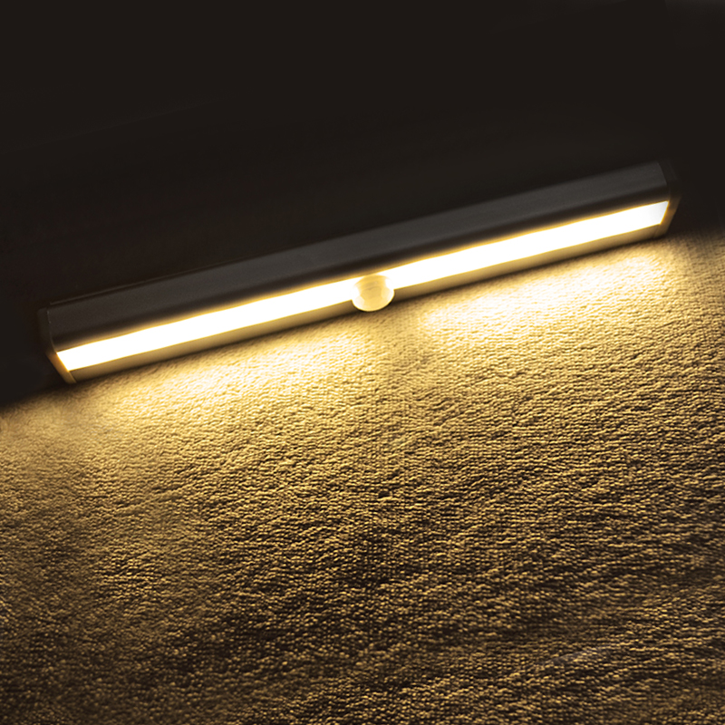 Led Nachtlampje Pir Motion Sensor Closet Cabinet Light Wireless Night Lamp Keuken Trap Verlichting Luminaria Batterij