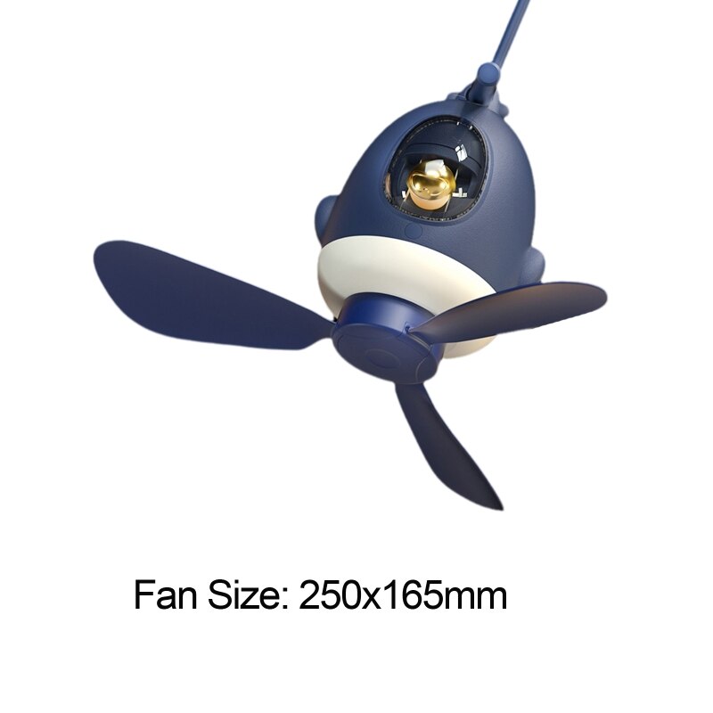 Small Ceiling Fan Portable USB Powered Hanging Fan Night Light Outdoor Students Mini Suspended Air Circulation Cooler