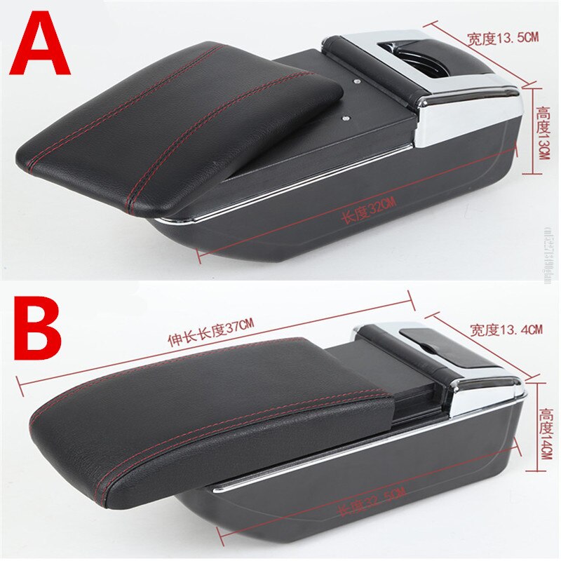 For Land Rover Frelender2 Armrest box For Land Rover Freelander car Armrest box Interior Parts content Storage box with USB LED