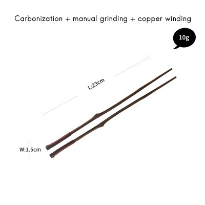 Palillos de madera Natural hechos a mano de estilo japonés para bebé, artículos para comer, palitos para picar con cuerda redondos, nueva venta, Japón/China: A