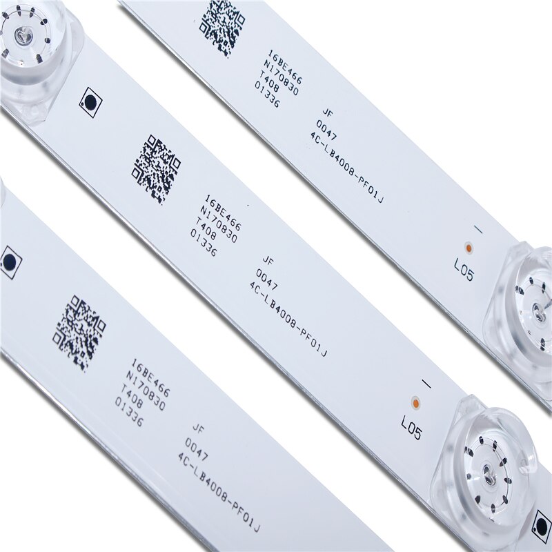 Kit 3 PCS 8LED 69cm LED Backlight strip for L40F3301B L40P-F 4C-LB4008-HR01J 40D2900 40HR330M08A6 V8 L40E5800A L40F3301B