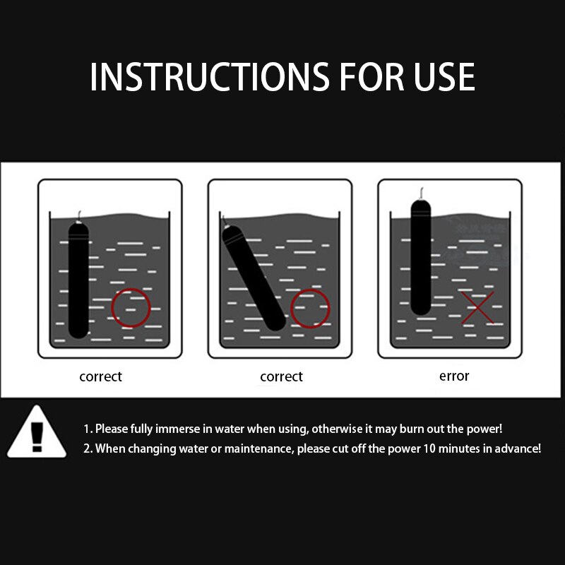 Multifunctional 8w Mini Fish Tank Heater Carbon Fiber Explosion-Proof Universal Turtle Water Thermostat Heating Rod