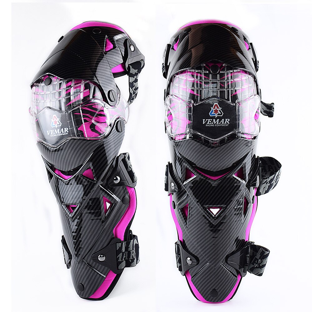 Genouillères protection Moto ski | Genouillères de Moto, cross de descente de Moto, protection MX équipement de protection: VIOLET