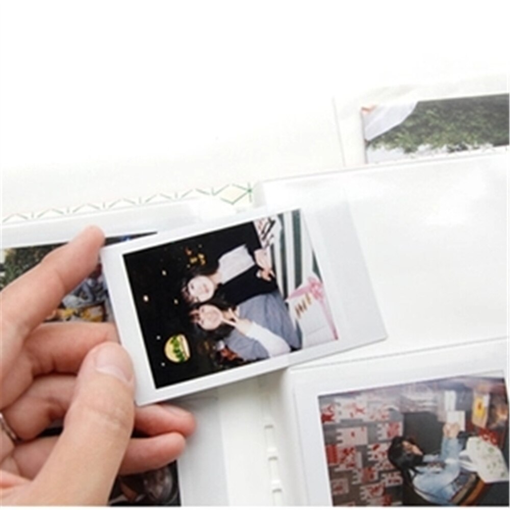 Mini 8 fotoalbum  (64 slots) stykker monet flerfarvet 3 tommer mini vintage album karton