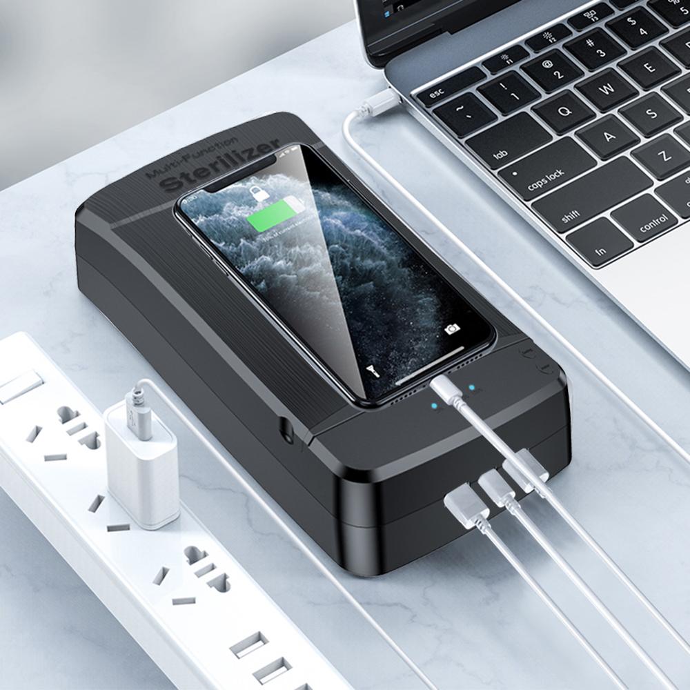 Draagbare Uv Sterilisator Box Make-Up Borstel Masker Ultraviolet Schoonmaken Kiemdodende Sterilisatie Case Cleaning Desinfectie Case