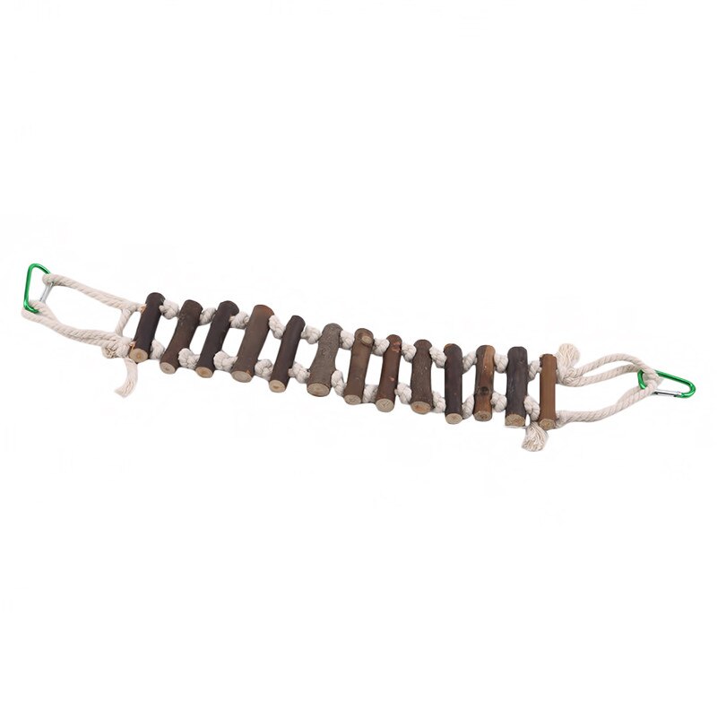 Houten papegaaienspeelgoed, vogelstandaard, speelrek, schommel, houten ring voor vogels, hangend speelgoed met vogelaccessoires, vogelspeelgoed benodigdheden: Breedte 7cm