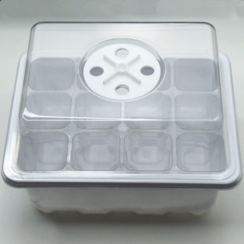 12 otworów tace robić sadzonek cieplarnianych pudełko kwiat roślin rosną propagacji pudełko