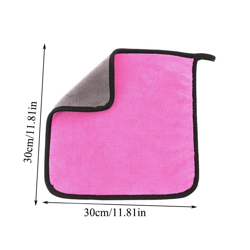 1PC 30x3 0/40/60CM Auto Waschen Mikrofaser Handtuch Auto Reinigung Trocknen Tuch Rosa Lila Auto pflege Tuch Detaillierung Plüsch Auto Waschen Handtuch