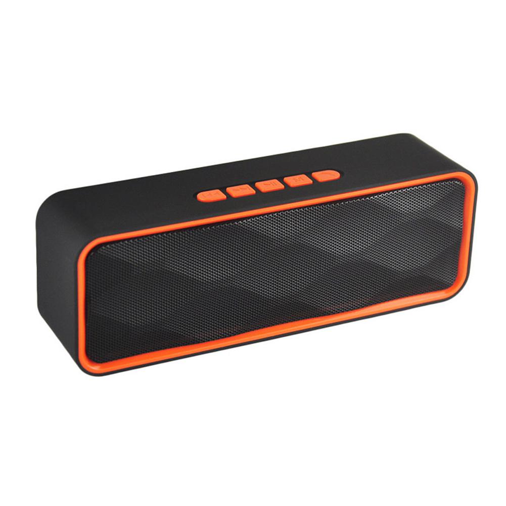 Yiwa Outdoor Draadloze Bluetooth Speaker Draagbare Subwoofer Super Bass Stereo Luidsprekers: Orange