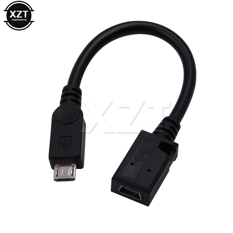 1pcs Mini USB to Micro USB port M/F Connector Adapter Cable UniversalCompatible with 1.1 and 1.0 Devices