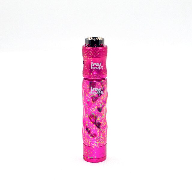 E Cigarette AV Mechanical Mod Avidlyfe Mod Kit Avid Lyfe Twist Mech Mod 18650 Battery with 510 Thread Drip Atomizer Vaporizer: Pink