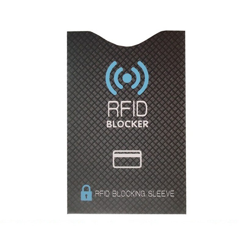 Protection antivol RFID pour cartes de crédit, Protection contre le blocage des manches du porte-cartes, étui en peau, étui pour cartes bancaires, 5 pièces: A