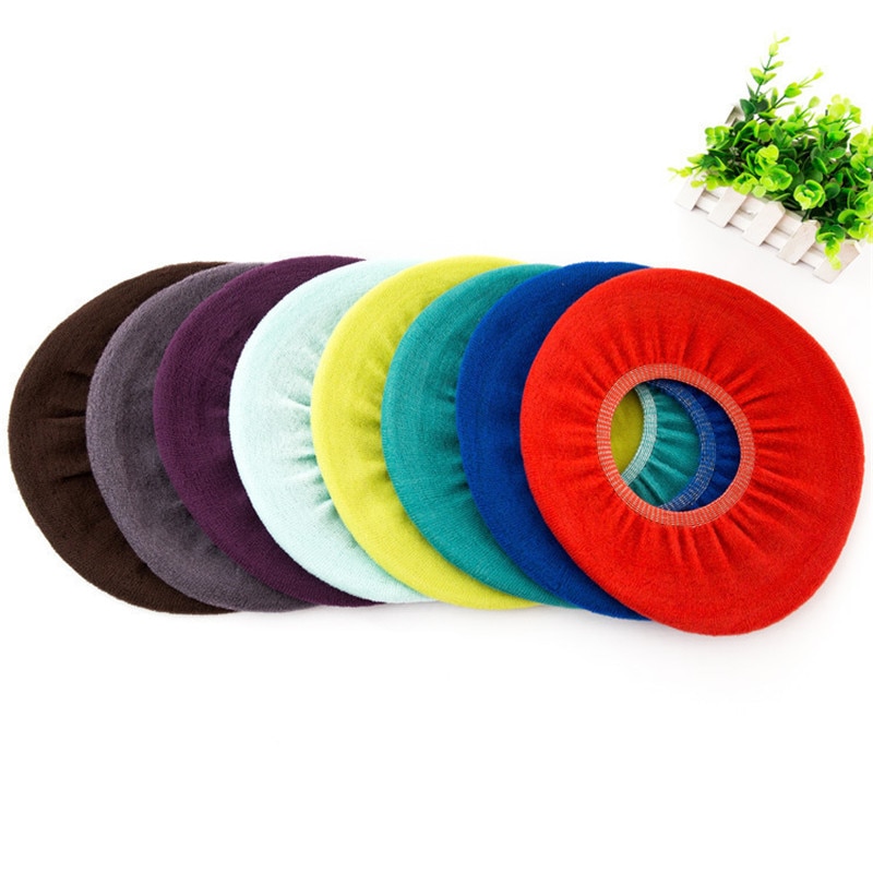 Pure Color Warm Soft Toilet Cover Seat Pad Cushion Bathroom Washable Toilet Seat