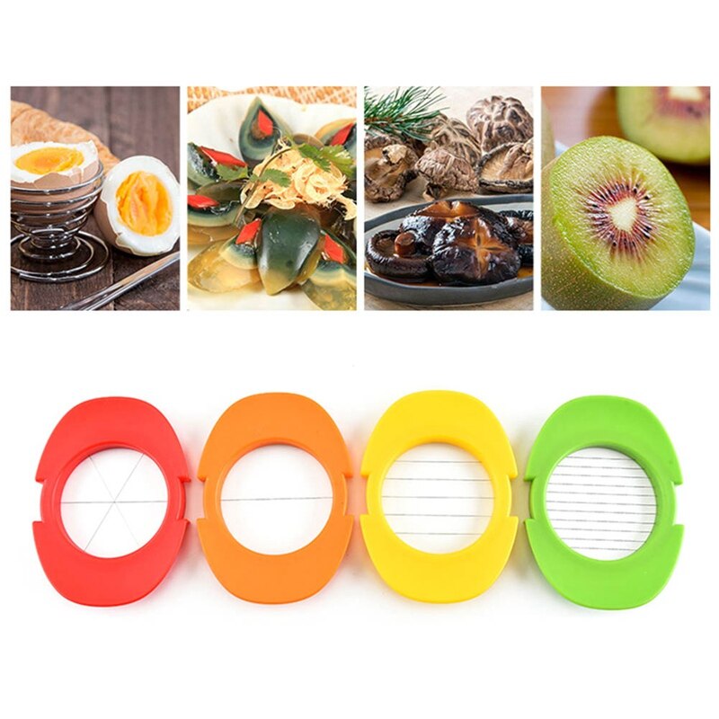 4 In1 Multifunctional Egg Cutter Color Stainless Steel Wire Egg Slicer Plastic Slicing Device For Egg Kitchen Tools