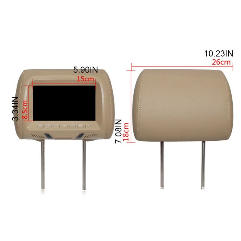 Universal- Fahrzeug Kopfstütze 1080P MP5 Monitor Einstellbar Auto Halterung Multimedia Unterhaltung Anzeige Bildschirme für Spieler