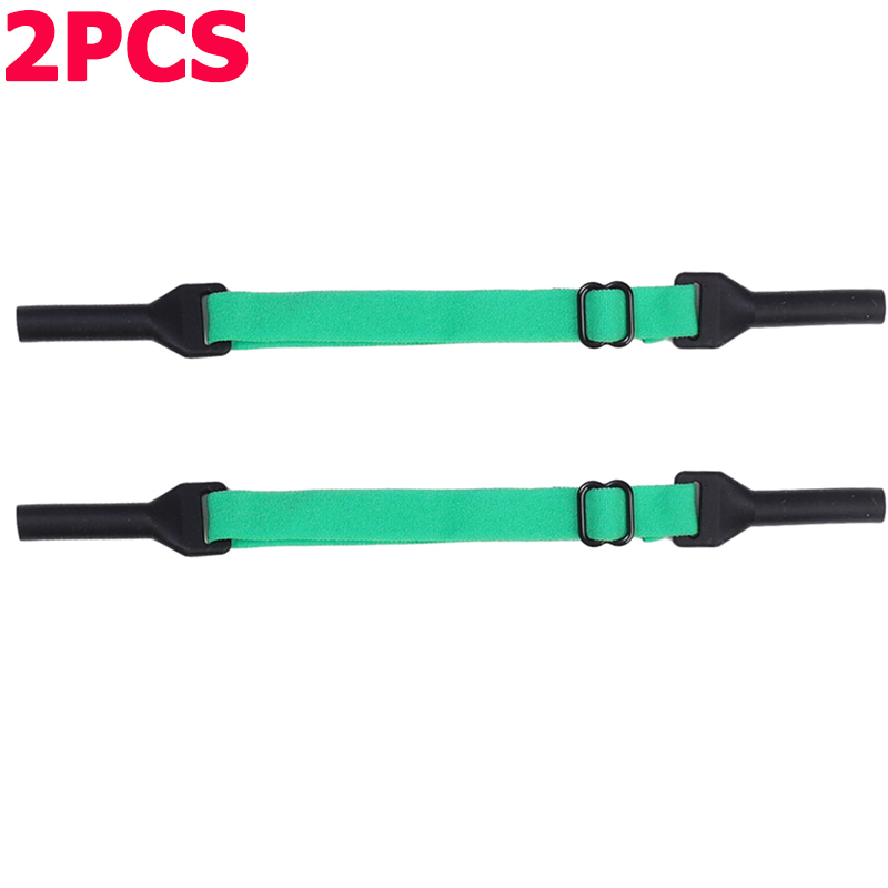2PCS Adjustable Non-Slip Sunglasses Rope Unisex Elastic Sports Glasses Cord Women Men Eyeglasses Eyewear Cord Neck Glasses Strap: Blue