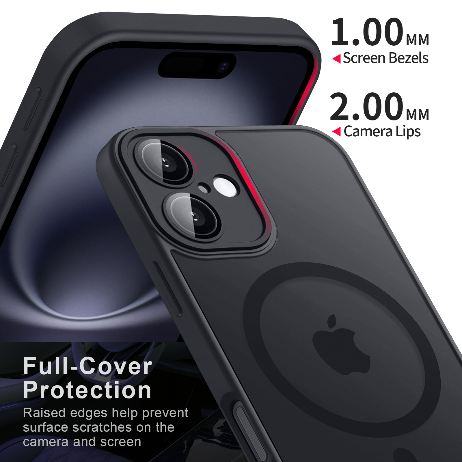 Luxuriöse magnetische matt durchscheinende Rügestochen stoßfeste Hülle für iPhone 11, 12, 13, 14, 15, 16, für Magsafe kabellos aufladen Startseite