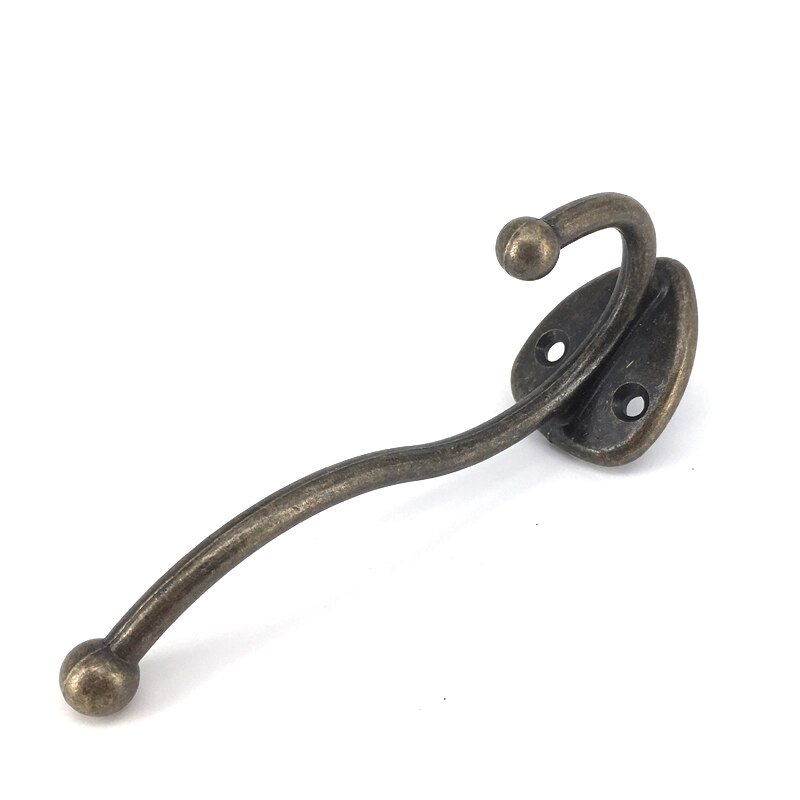 5 stk 116 mmx 75mm vintage tøj kroge retro bronze tøj væg dør bøjle store kroge