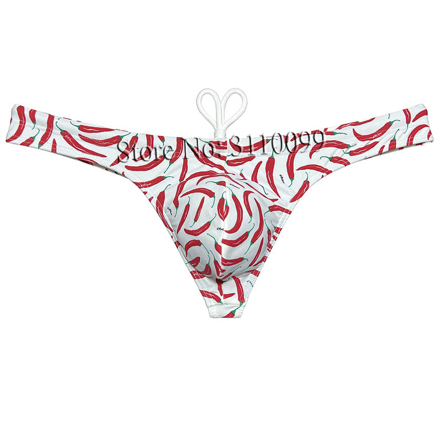 Herren Eisseidenfutter Bade Tanga Badeanzug Beachwear Badehose Bikini Bademode Unterwäsche