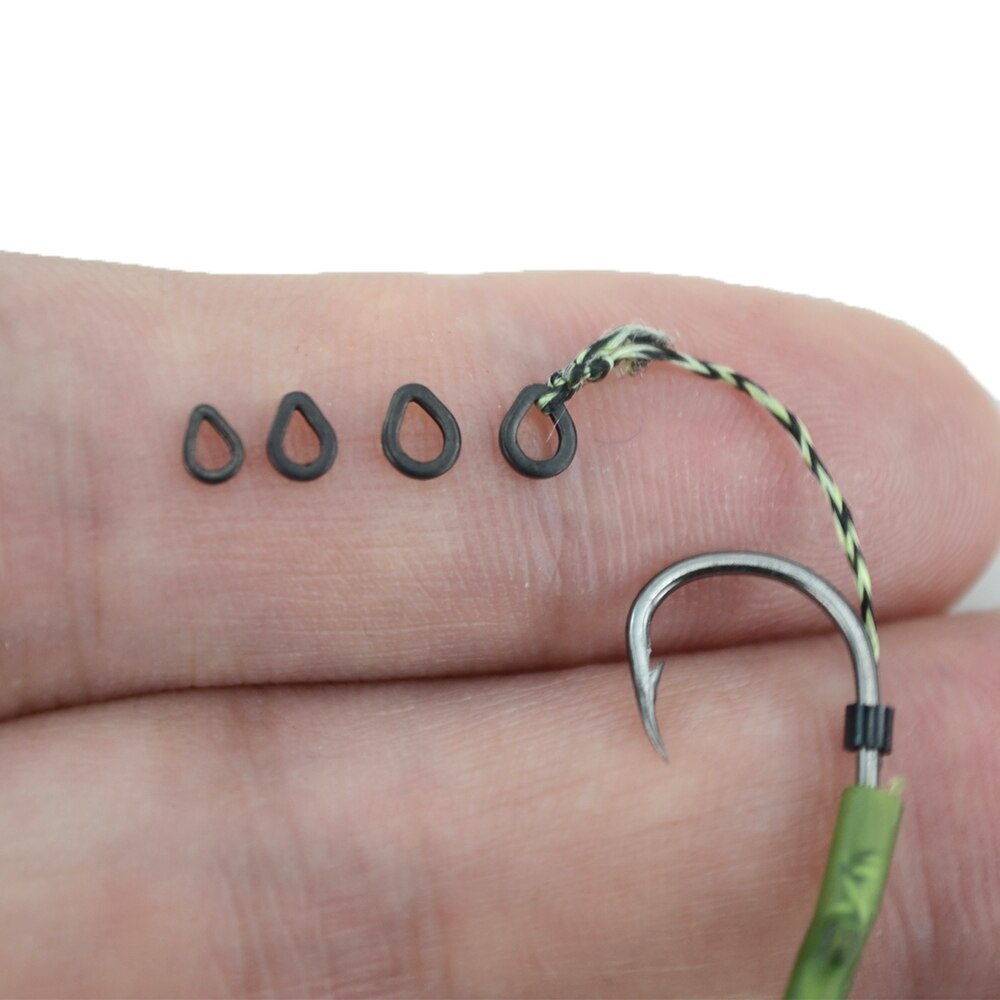 50 Stuks Karpervissen Boilie Bait Ringen Voor Hair Rigs Pop Ups Boilies Hookbait Hair Rig Ring Methode Feeder Karper vissen Accessoires