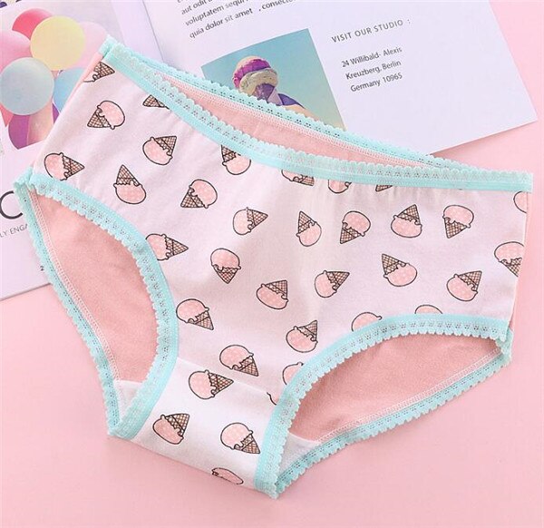 4 pz/lotto Bambini Biancheria Intima di Cotone Ragazze Slip Solid Vita Bassa Brevi Riassunti Delle Signore Comode Mutandine e boxer TWY-L231-4p