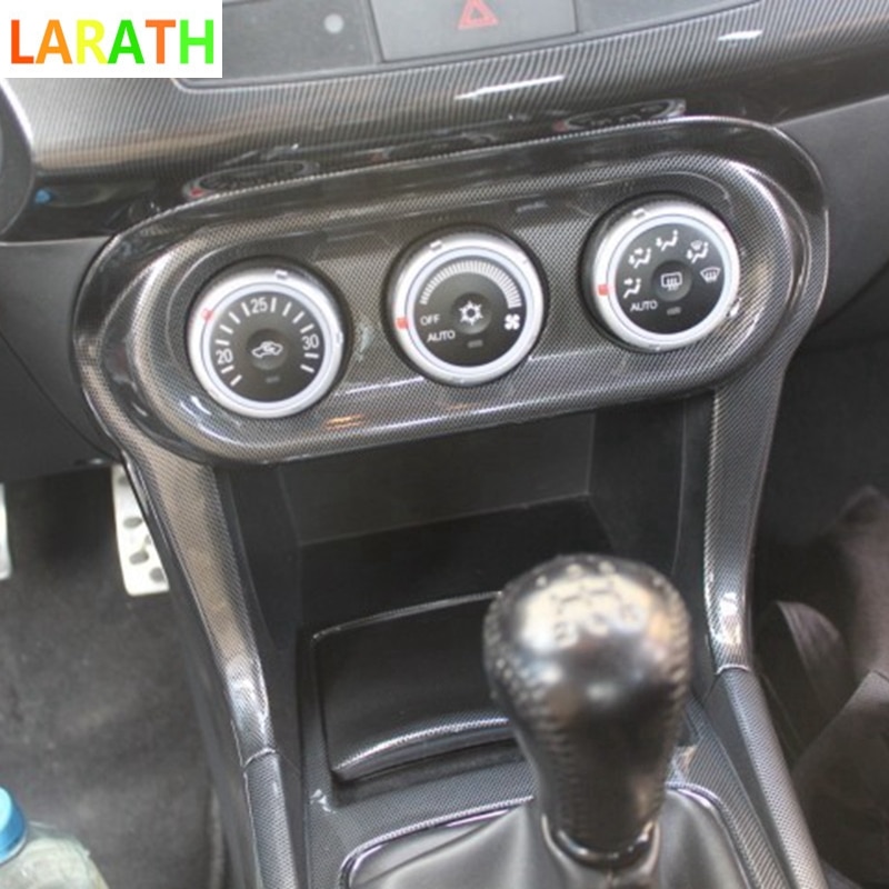 For Mitsubishi Lancer Carbon Fiber Dashboard Instrument Panel Box Trim Cover Bezel Molding Accessories