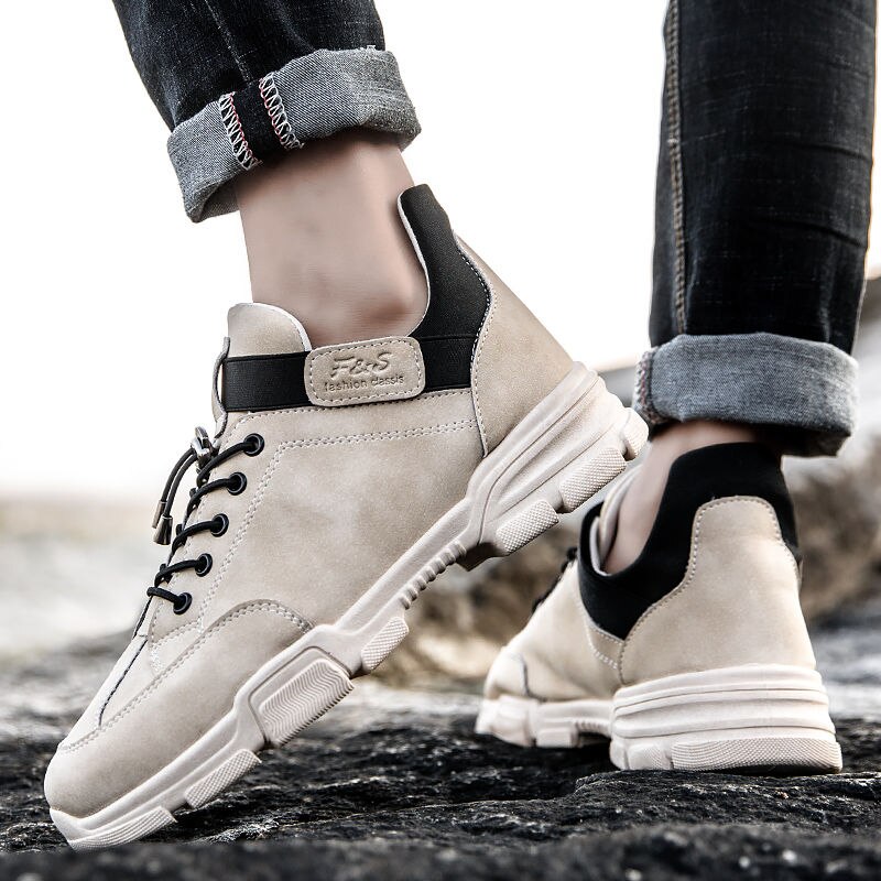 Neue Männer Vulkanisieren Schuhe Männlichen Jahrgang Turnschuhe Männer Herbst/Winter Plattform Schuhe herren Schuhe Gummi sohle