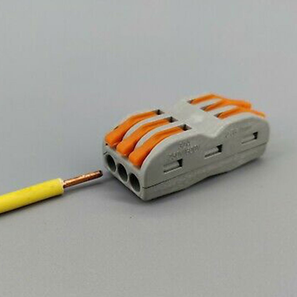 Portable 3 Pin Universal Compact Wire Wiring Connector Conductor Terminal Block