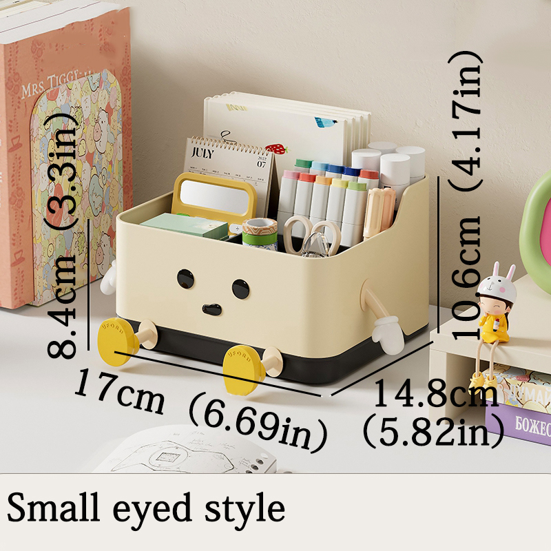 Desktop Storage Box Living Room Remote Control Debris Sorting Box Women's Makeup Brush Lipstick Interval Storage Box